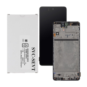 купити Дисплей Samsung M515 Galaxy M51, GH82-23568A, з тачскрином, з рамкою, Service Pack Original, Black