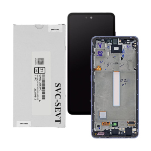 Дисплей Samsung A525 Galaxy A52 2021, GH82-25524C, з тачскрином, рамкою, Service Pack Original, Violet краща модель в Чернігові