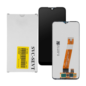 Дисплей Samsung A015 Galaxy A01, GH81-18209M, з тачскрином, широкий конектор, Service Pack Original, Black ТОП в Чернігові