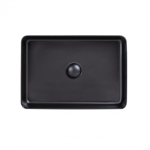 Раковина-чаша Qtap Tern Matt black с донным клапаном QT1711A055MB SD00045923