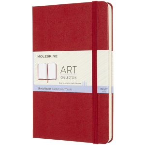 Скетчбук Moleskine Art 11.5 х 18 см 104 сторінки без лінівки Червоний (8053853603111) краща модель в Чернігові