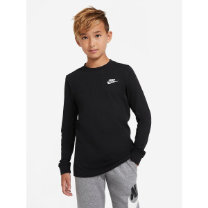 Футболка с длинными рукавами Nike B Nsw Tee Ls Emb Futura CZ1855-010 147-158 см (L) Черная (194495131612) ТОП в Чернигове