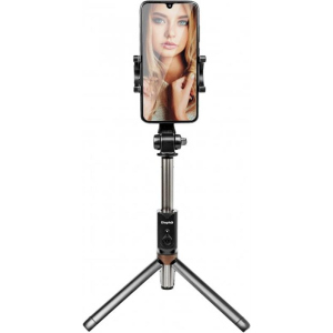 Трипод Dispho WS-18002 Selfie Stick Tripod Bluetooth Black (DSP-WS18002) ТОП в Чернигове