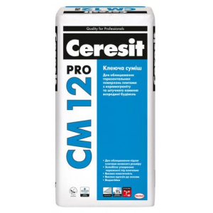 Клеящая смесь для напольных плит и керамогранита Ceresit CM 12 pro 27кг в Чернигове