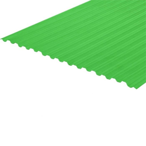 Профільований монолітний полікарбонат Bauglas (3м х 1.05м) зелений надійний