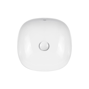 Раковина-чаша Qtap Kolibri 370х370 White з донним клапаном QT10118037FW в Чернігові