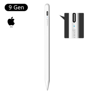 Стілус для планшета Apple iPad 2018-2021 Goojodoq 9 Gen Magnetic Type-C 1.2mm White ТОП в Чернігові