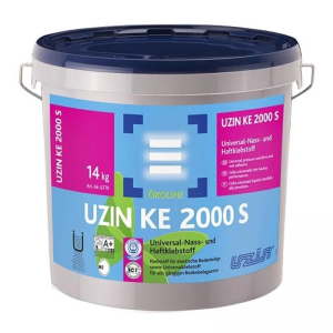 Клей UZIN KE 2000 S універсальний для вінілових покриттів та ПВХ покриттів 14 кг. краща модель в Чернігові