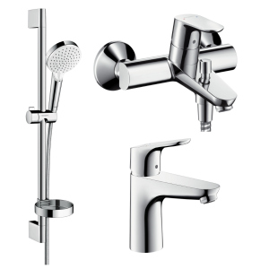 Набір змішувачів HANSGROHE Focus 1092019 (31607000+31940000+26553400) ТОП в Чернігові