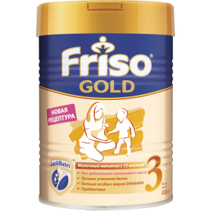 Сухий молочний напій для дітей Friso Gold 3 LockNutri від 1 року 400 г (8716200722834)