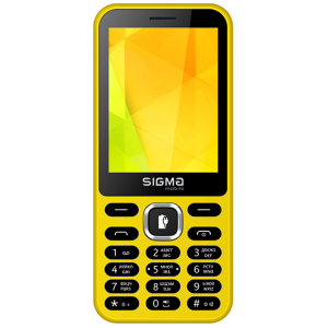 Мобильный телефон Sigma mobile X-Style 31 Power Yellow лучшая модель в Чернигове