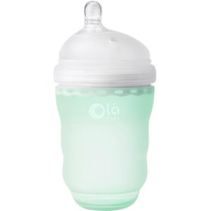 Детская силиконовая антиколиковая бутылочка Olababy GentleBottle Mint Бирюзовый 240 мл (80820) в Чернигове