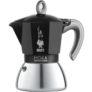 Гейзерная кофеварка Bialetti New Moka Induction на 6 чашки Черная (0006936) лучшая модель в Чернигове