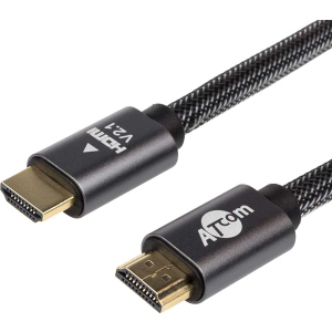 купить Кабель Atcom HDMI-HDMI Premium VER 2.1 60 HZ 20 м Черный (23720)