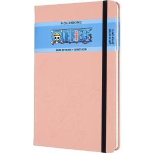 Записная книга Moleskine One Piece 13 х 21 см 240 страниц в линейку Розовая (8056420851236) надежный