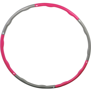 хороша модель Гімнастичний обруч Stein Hula Hoop 87 см Сіро-рожевий (LHL-1903)