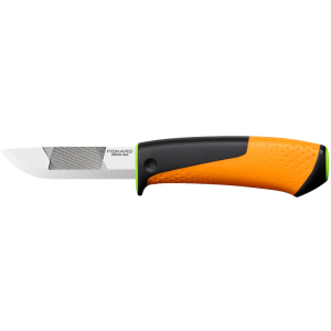 Нож для тяжелых работ Fiskars с точилом (1023619/156018) ТОП в Чернигове