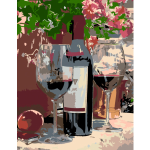 Набір для творчості Rosa Start акриловий живопис за номерами Вино для двох 35 х 45 см (4823098517740) ТОП в Чернігові