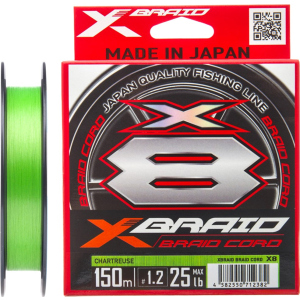 Шнур YGK X-Braid Braid Cord X8 150 м #0.6/0.128 мм 14lb/6.3 кг (55450359) ТОП в Чернигове