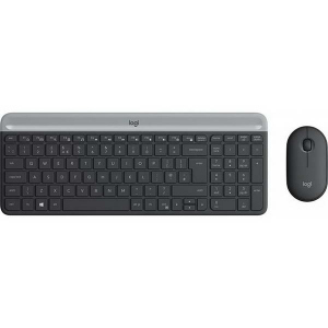 Комплект (клавіатура, миша) Logitech MK470 Wireless Slim Graphite (920-009206) краща модель в Чернігові