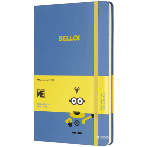 хорошая модель Записная книга Moleskine Minions 13 х 21 см 240 страниц в линейку Голубая (8055002855396)