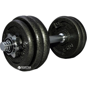 Гантелі набірні LiveUp Dumbell Set 1 шт. Black (LS2311-15) ТОП в Чернігові