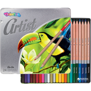 Карандаши цветные Artist Colorino 24 шт 24 цветов (83263PTR) (5907690883263) в Чернигове