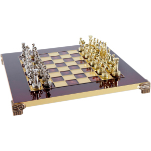 Шахматы Manopoulos Греко-Римский период в деревянном футляре 28х28 см Красные (S3RED) лучшая модель в Чернигове