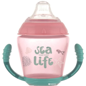 Кухоль Canpol babies непроливайка з м'яким силіконовим носиком Sea Life рожева 230 мл (56/501_pin) краща модель в Чернігові