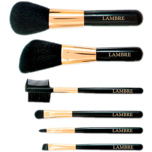 Набор из 6 кистей Lambre Brush Set для макияжа в футляре (3760106022388) ТОП в Чернигове