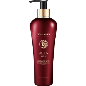 Шампунь T-LAB Professional Aura Oil Absolute Wash для розкішної м'якості та натуральної краси волосся та шкіри 300 мл (5060466662520) ТОП в Чернігові