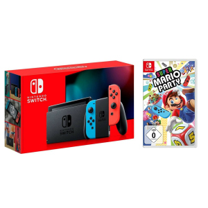 Nintendo Switch Neon blue/red - Обновлённая версия + Super Mario Party + чехол ТОП в Чернигове