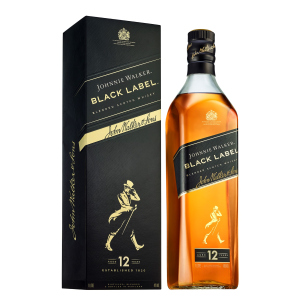 Виски Johnnie Walker Black label 12 лет выдержки 1 л 40% в подарочной упаковке (5000267023625) лучшая модель в Чернигове