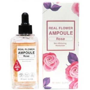 хорошая модель Осветляющая ампульная сыворотка с розой May Island Real Flower Ampoule Rose 100 мл (8809515400488)