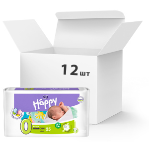 Упаковка детских подгузников Bella Baby Happy Before Newborn 0-2 кг 12 пачек по 25 шт (BB-054-BF25-004) надежный