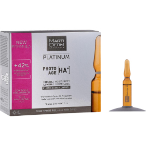 Ампулы MartiDerm Platinum Photo-Age Ampollas HA+ 10 шт х 2 мл (8437000435372)