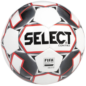 Мяч футбольный Select Contra FIFA (014) №4 White-Red (5703543200702) лучшая модель в Чернигове