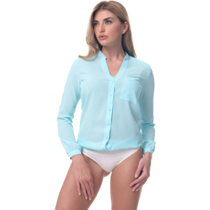 Боді-блузка AREFEVA L5248 XL (50) Turquoise (5903021543288) ТОП в Чернігові