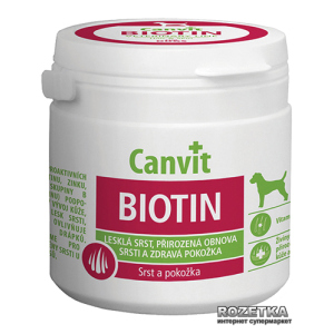 Вітаміно-мінеральний комплекс Canvit Biotin для собак таблетки 100 шт (can50713)