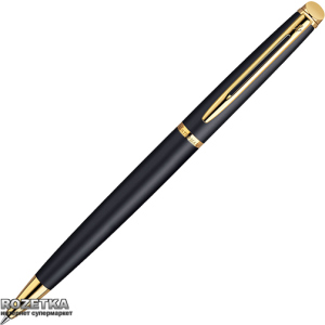 Ручка шариковая Waterman Hemisphere Matte Black BP Синяя Черный корпус (22 003) лучшая модель в Чернигове