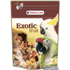 Корм для крупных попугаев Versele-Laga Prestige Exotic Fruit зерновая смесь 0.6 кг (5410340217818) ТОП в Чернигове