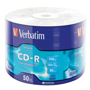 Verbatim CD-R 700 MB 52x Wrap 50 шт (43787) в Чернігові