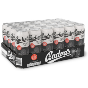 Упаковка пива Budweiser Budvar B Dark темне фільтроване 4.7% 0.5 л x 24 шт (8594403705133) краща модель в Чернігові