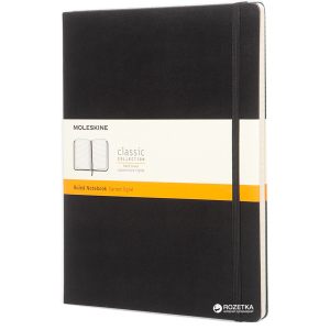 Записная книга Moleskine Classic 19 х 25 см 192 страницы в линейку Черная (9788867323067)