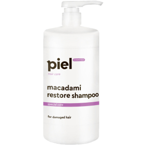 Відновлюючий шампунь Piel Cosmetics Macadami Restore shampoo для пошкодженого волосся 1 л (4820187880419) краща модель в Чернігові