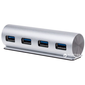 USB хаб Maiwo USB 3.0 4 порти Silver (KH002) ТОП в Чернігові