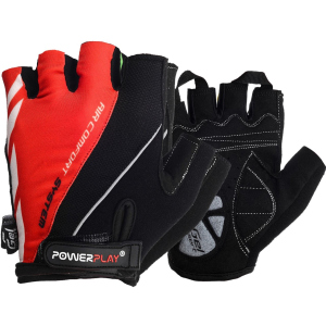 Велоперчатки PowerPlay 5024C M Red (5024C_M_Red) ТОП в Чернигове