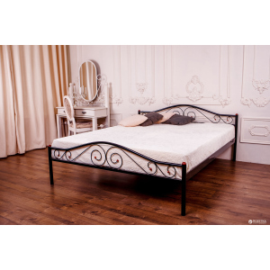 Двуспальная кровать Eagle Polo 140 x 200 Black (E2516) лучшая модель в Чернигове