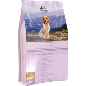 хороша модель Сухий корм Carpathian Pet Food Mini Adult з куркою і атлантичним палтусом для дорослих собак малих порід вагою до 11 кг 3 кг (4820111140831)