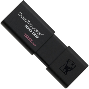 Kingston DataTraveler 100 G3 128GB USB 3.0 Black (DT100G3/128GB) ТОП в Чернігові